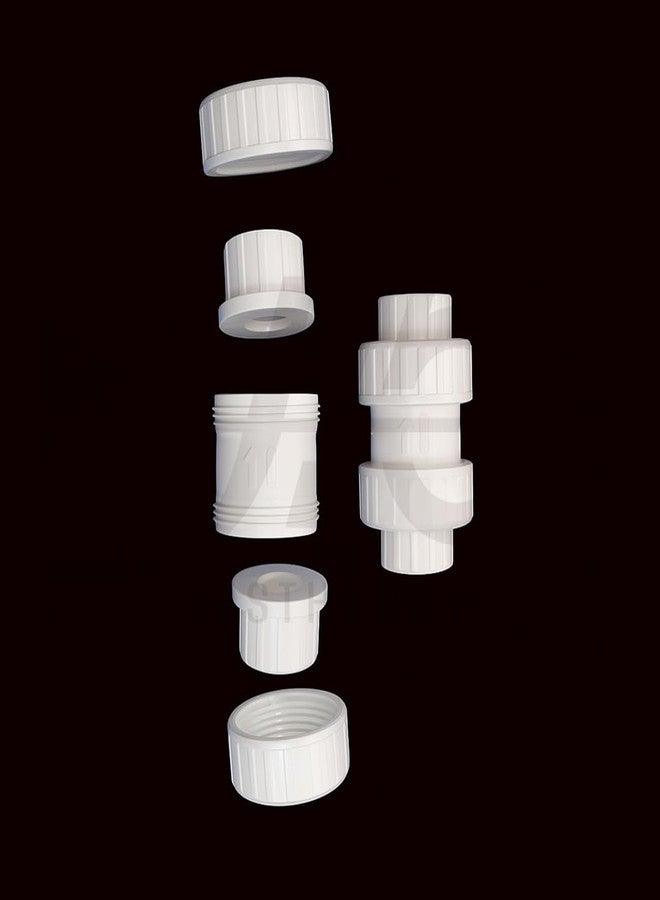 وصلات أنابيب CPVC من جست هوبي | صمام عدم الرجوع (NRV) | صمام بوابة تصريف مضاد للقوارض | مانع التدفق العكسي لخزانات المياه ومصارف الحمامات (1 بوصة) CPVC - Image 3